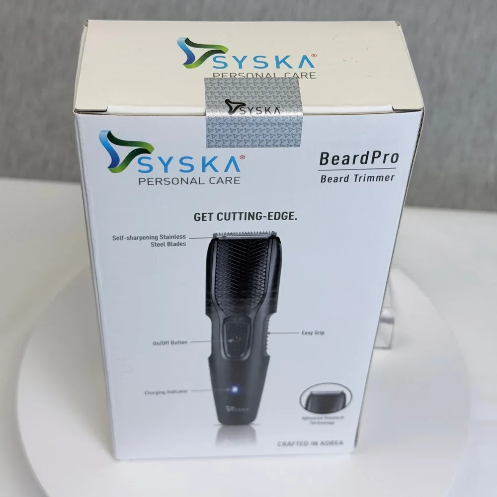 Syska BeardPro HT200U Beard Trimmer Mens Cordless USB Rechargeable Black New
